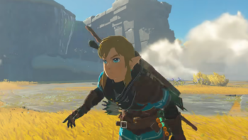 Link in animated screenshot of Legend of Zelda: Tears of the Kingdom